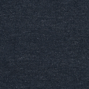 Navy and White Cotton Tweed
