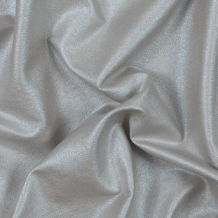 Sterling Gray Cotton Twill with a Metallic Silver Laminate