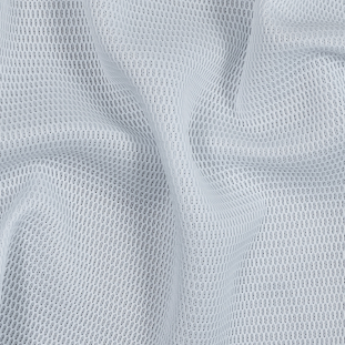 White Novelty Spacer Mesh with Oval Design