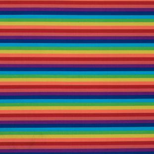 Rainbow Striped Printed Tricot