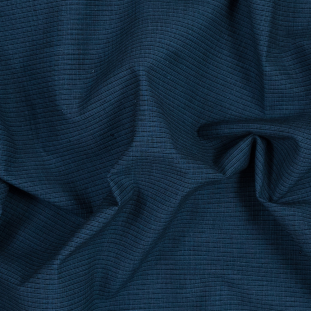 Theory Electric Blue and Black Stretch Cotton Woven