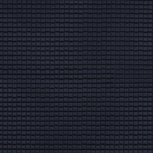 Navy Square Quilted Coating