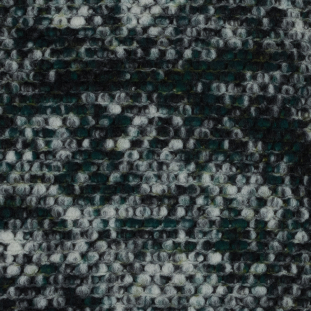 Green, White and Black Speckled Wool Knit