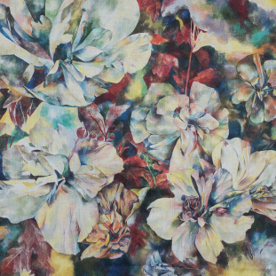 Multi-Color Floral Organic Cotton Voile Panel