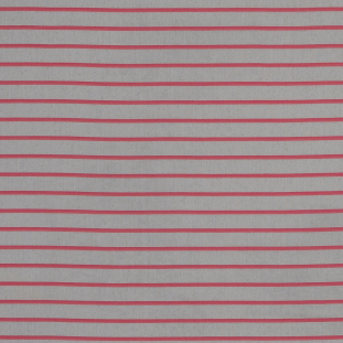 Theory Candy Pink and Natural Pencil Striped Cotton Voile