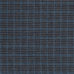 Blue and Gray Plaid Japanese Cotton Flannel