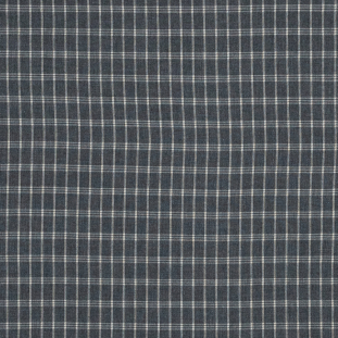 Gray and Beige Plaid Brushed Japanese Cotton Shirting