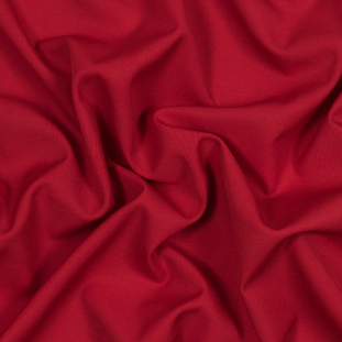 Famous NYC Designer Salsa Red Blended Wool Twill