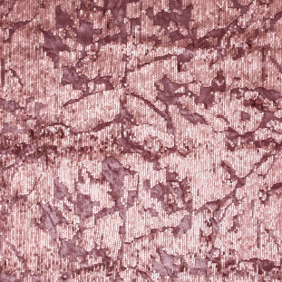 Dusty Rose Sequined Stretch Velour