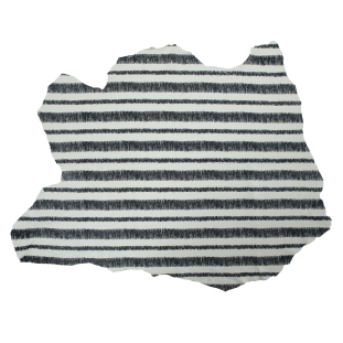 Phillip Lim Medium Ivory and Black Striped Digitally Printed Lamb Leather