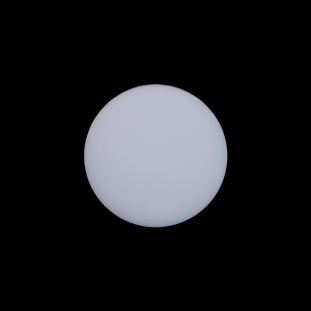 White Plastic Shank-Back Button - 36L/23mm