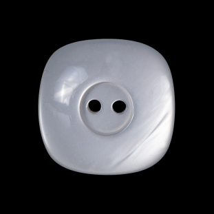 Light Silver Luminous Plastic Two-Hole Button - 40L/25.5mm
