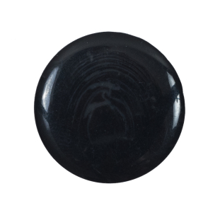Black Plastic Shank-Back Button - 44L/28mm