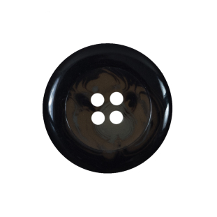 Dark Brown 4-Hole Plastic Button - 40L/25.5mm