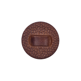 Italian Brown Pebbly Shank-Back Button - 32L/20mm
