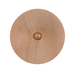 Wood Smock Style Shank Back Button - 45L/29mm