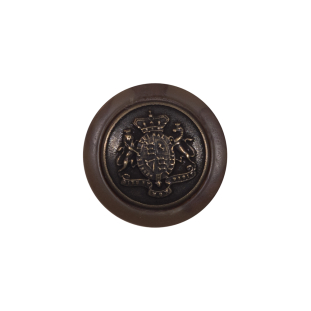 Metal Crest Shank Back Button with a Plastic Base - 32L/20mm