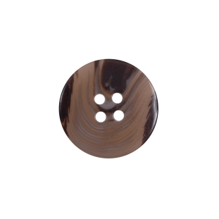 Brown Plastic 4-Hole Button - 32L/20mm