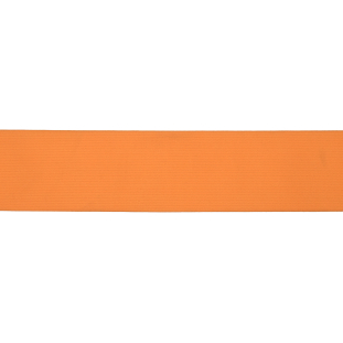 Bright Orange Plain Elastic Trimming - 3"