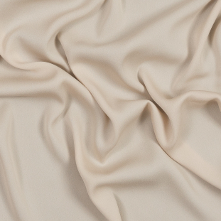 Famous NYC Designer Frosted Almond Stretch Silk Crepe