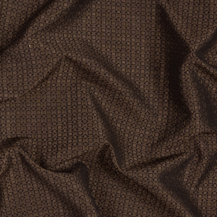Armani Brown Geometric Polyester Jacquard