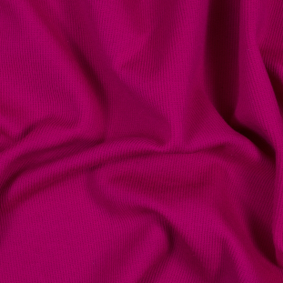 Neon Fuchsia Ribbed Wool Knit