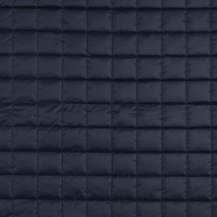 Maritime Blue Large Square Quilted Coating