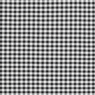 Black and White Gingham Cotton Shirting