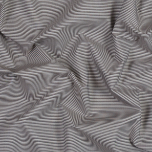 Beige Shadow Striped Cotton Shirting