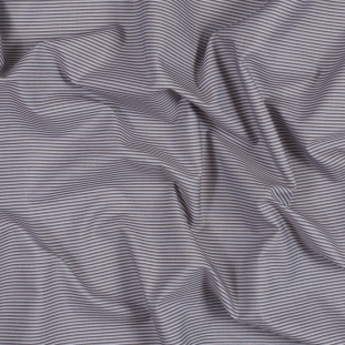 Lavender Fog Shadow Striped Cotton Shirting