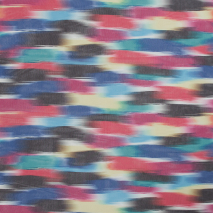 Multicolor Abstract Printed Stretch Mesh