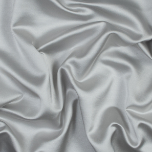 Silver Textural Polyester Satin