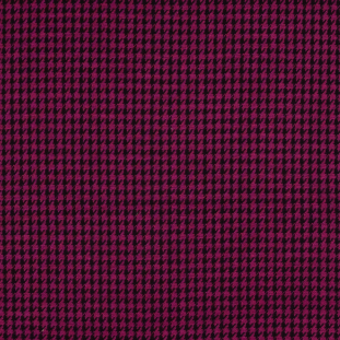 Nanette Leopore Fuchsia and Black Houndstooth Stretch Knit