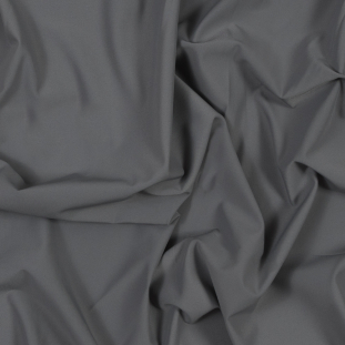 Pewter Stretch Polyester Twill