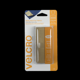 Rectangular Beige Sticky Back VELCRO Tape - 6 x 4