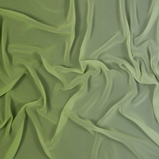 Parrot Green Ombre Polyester Chiffon