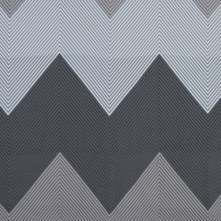 White, Gray and Beige Chevron Quilted Jacquard