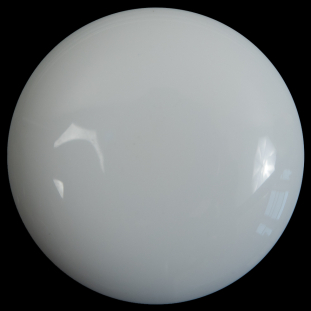 White Domed Plastic Self Shank Button - 70L/44.5mm