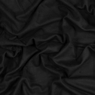 Black Stretch One Sided Fleece-Backed Knit