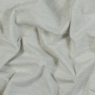 Oatmeal Fleece-Backed Stretch Cotton Knit