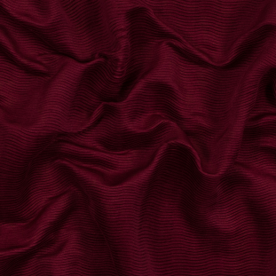 Edun Tango Red Wavy Polyester Knit Plisse