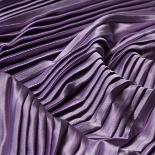 Radiant Orchid Pleated Stretch Satin