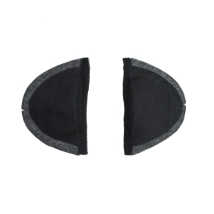 Pair of 3 Layer Black Shoulder Pads