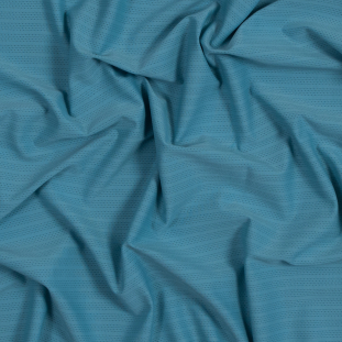 Matte Sky Blue Perforated Polyester Spandex