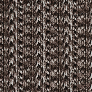 Taupe Sweater Knit Printed Rayon Jersey