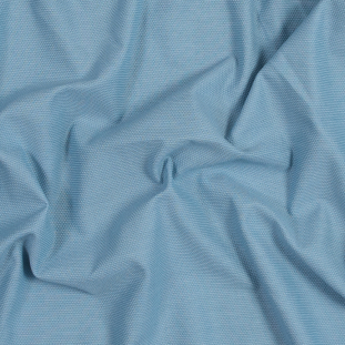 Badgley Mischka Sky Blue Cotton and Polyester Pique