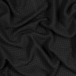 The Row Black Geometric Silk Dobby Jacquard