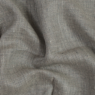 Slate Blue and Beige Nailshead Linen Woven