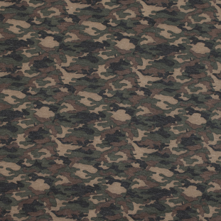 Camouflage Printed Stretch Double Knit