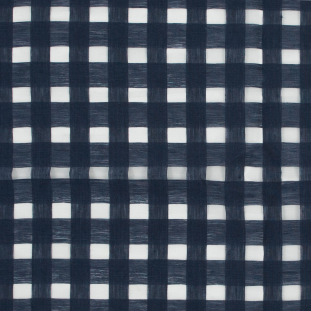 Katia New Indigo Checkered Linen Woven